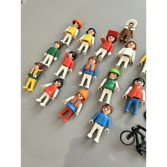 GEOBRA 2" Figurine People Clothes Toy Lot Vintage - Picture 2 of 9